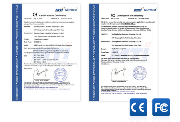 AM335通過CE FCC 認證