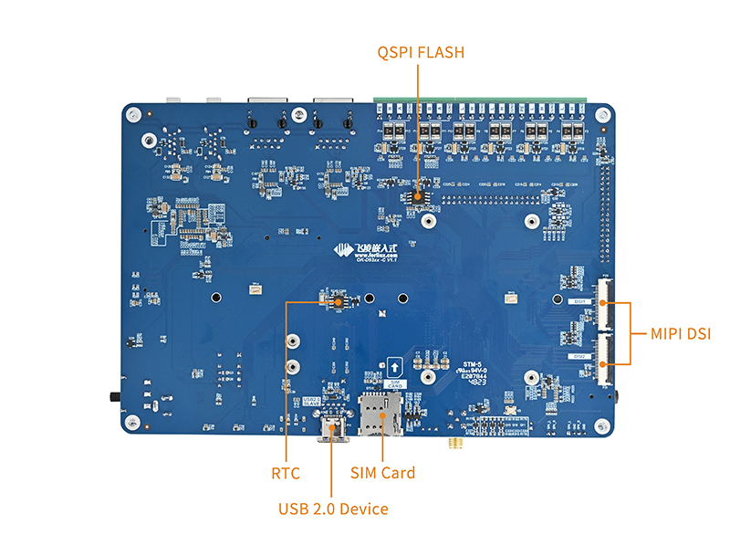 芯馳D9pro開發(fā)板評估板背面